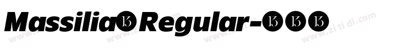 Massilia Regular字体转换